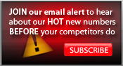 Jpin our email alert to hear about our HOT new numbers BEFORE your competitors do: Subscribe